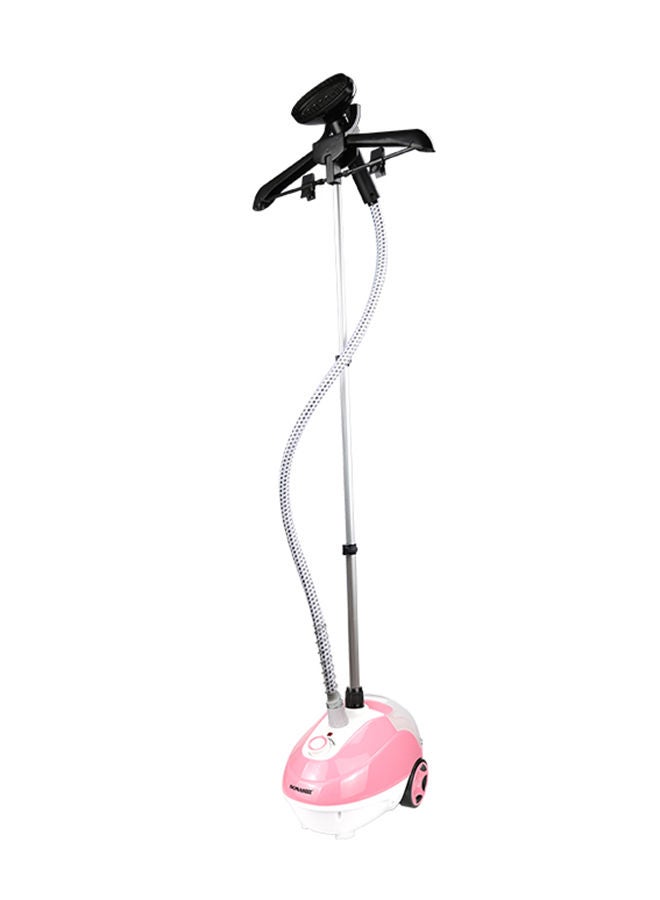 SONASHI - Garment Steamer - Suitable for All Fabrics | Automatic Re-Start and Double Safety System | Big Water Tank with Overheat Protection | Continuous Working 40 MINs 1.3 L 1700 W SGS-321 Pink - Image 1