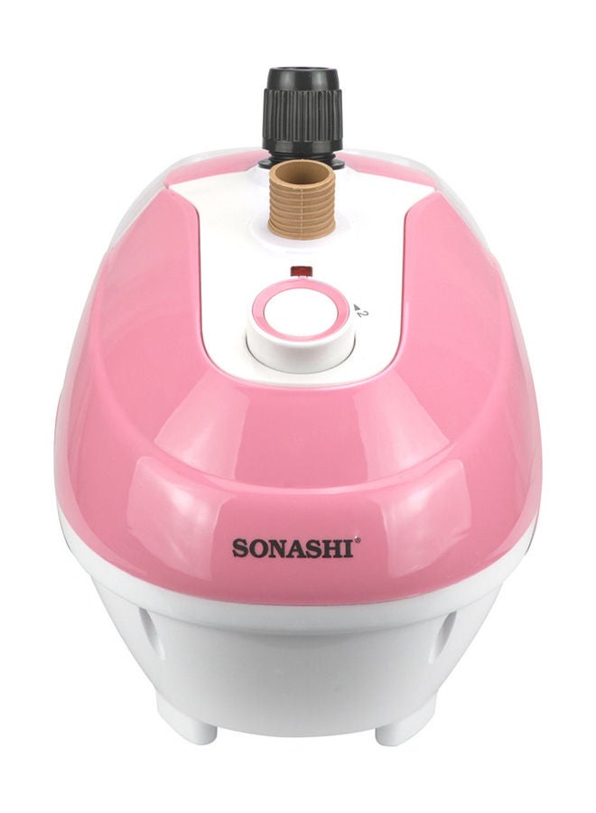SONASHI - Garment Steamer - Suitable for All Fabrics | Automatic Re-Start and Double Safety System | Big Water Tank with Overheat Protection | Continuous Working 40 MINs 1.3 L 1700 W SGS-321 Pink - Image 1