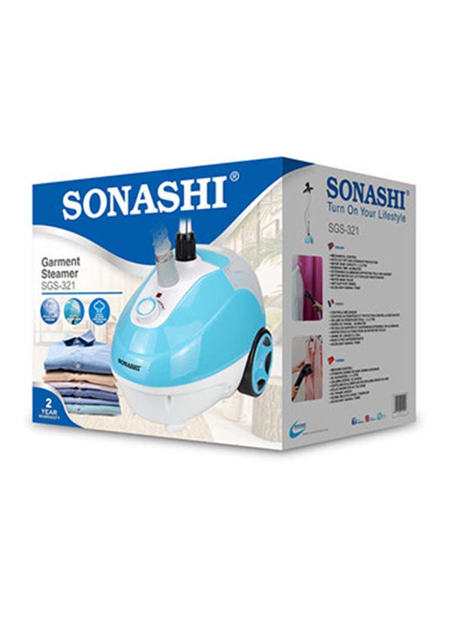 سوناشي - أداة كي بخار للملابس 1.3 L 1700 W SGS-321 أزرق - Image 1
