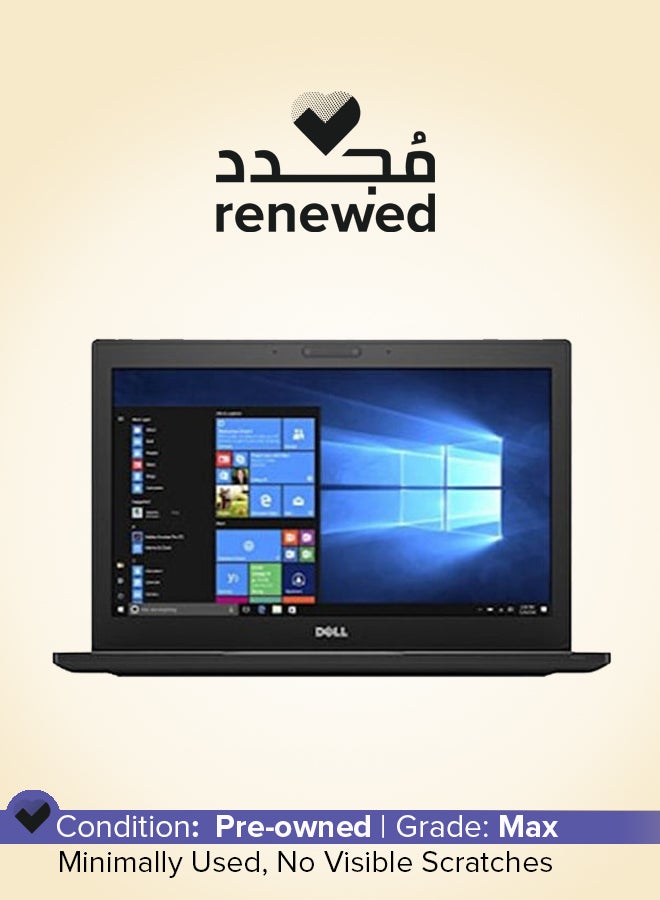 ديل مُجدد- لابتوب لاتيتيود 7280 (2017) بشاشة مقاس 12.5 بوصة ومعالج إنتل كور i5 الجيل السابع/ وذاكرة رام 4 جيجابايت/ ومحرك أقراص صلبة سعة 500 جيجابايت/ وبطاقة رسومات إنتل بدقة عالية الوضوح- لون أسود اللغة الإنجليزية أسود - Image 1
