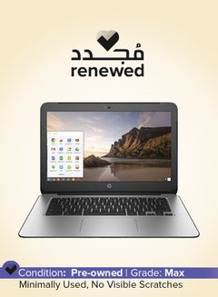 HP Renewed - Chromebook 14 (2017) Laptop With 14-Inch Display,Intel Celeron Processor/1st Gen/2GB RAM/16GB Emmc/Intel HD Graphics 500 English Silver  - Image 1