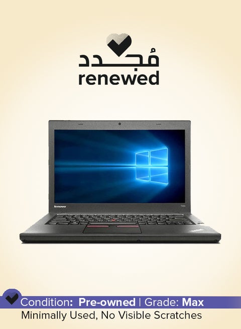 Renewed - Thinkpad T450 Laptop With 14-Inch Display,Intel Core i5 Processor/5th Gen/8GB RAM/256GB SSD/Intel HD Graphics English Black