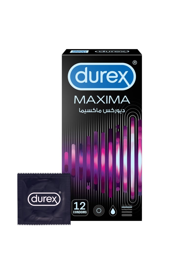 Durex Maxima Extra Thin Condoms 12 Pieces  - Image 1