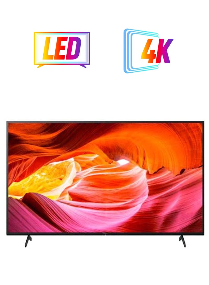 Sony 55 Inch 4K HDR KD-55X75K Google TV With A Billion Colors And Dolby Audio-2022 Model KD-55X75K Black  - Image 1