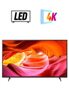 سوني تلفزيون بشاشة مقاس 65 بوصة بجودة 4K بمليار لون يدعم تقنية HDR وتقنية دولبي للصوت ويدعم برنامج جوجل تي في طراز KD-65X75K - موديل 2022 KD-65X75K أسود  - Image 1