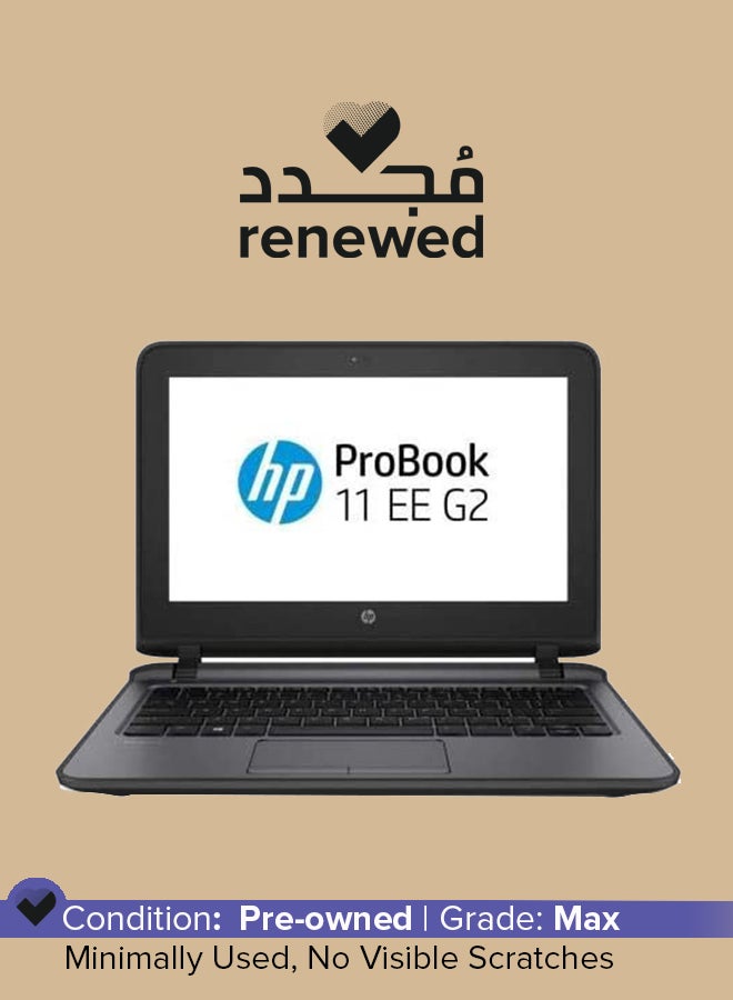 HP Renewed - ProBook G2 Laptop With 11.6-Inch Touch Display, Intel Core i3-6th Gen/4GB RAM/128GB SSD/Integrated Graphics Grey - Image 1