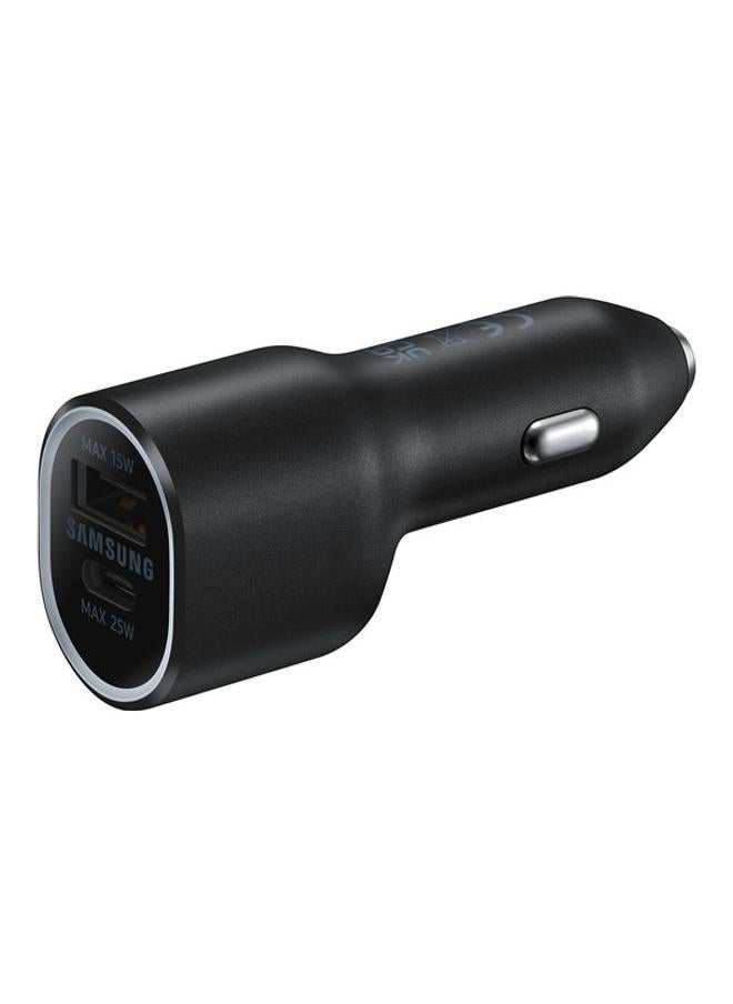 Samsung Dual Port Car Charger 25W + 15W Black - Image 2
