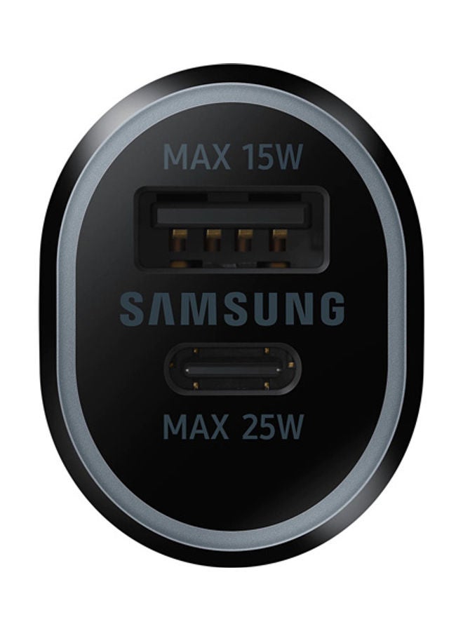 Samsung Dual Port Car Charger 25W + 15W Black - Image 4