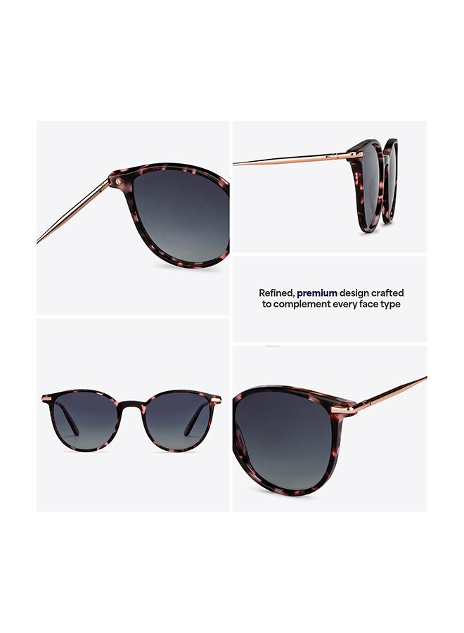 John Jacobs Full Rim Polarized Cat Eye Sunglasses For Men & Women - 48mm - Tortoise - Image 2