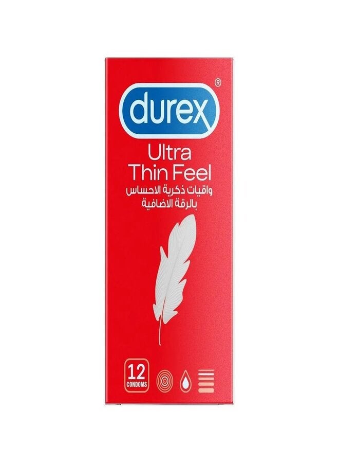 Durex Ultra Thin Feel Condom - Pack of 12  - Image 1