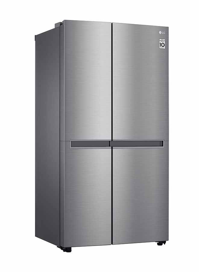 LG - 4-Door French Side by Side Refrigerator 14.6Cu.ft, Freezer 8.2Cu.ft, 645 L, Smart Inverter Compressor, LS25CBBSIV Platinum Silver - Image 1