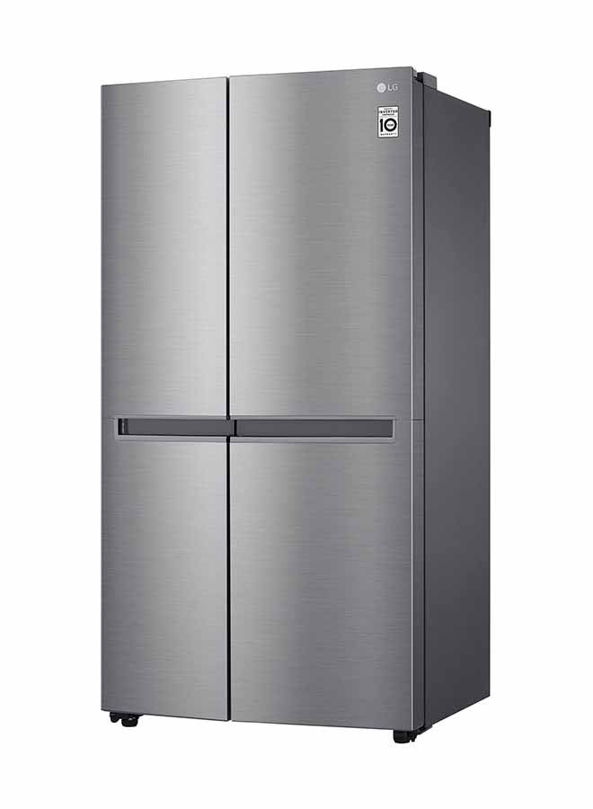 LG - 4-Door French Side by Side Refrigerator 14.6Cu.ft, Freezer 8.2Cu.ft, 645 L, Smart Inverter Compressor, LS25CBBSIV Platinum Silver - Image 1