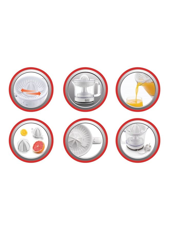 عصارة برتقال و حمضيات من بلاك اند ديكر 600 ml 25 W CJ675-B5 أبيض