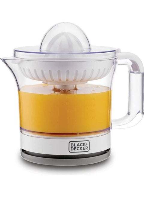 عصارة برتقال و حمضيات من بلاك اند ديكر 600 ml 25 W CJ675-B5 أبيض