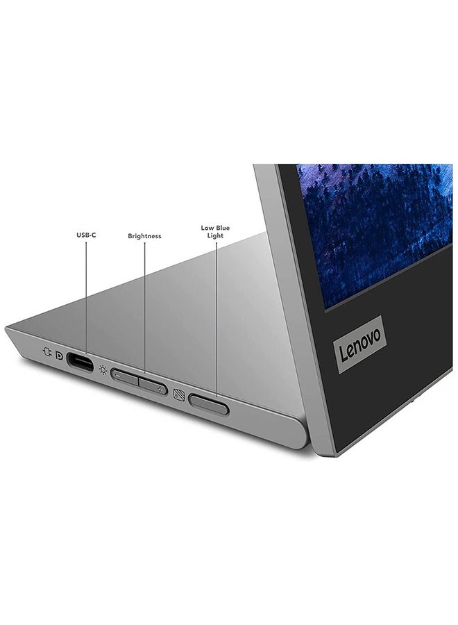 Lenovo - L15 15.6" Full HD Mobile Monitor, WLED IPS Panel, 1920x1080 Resolution, 60Hz Refresh Rate, 6ms Response Time, 16.7 Million Colors, Height Adjustable Stand, Anti-Glare, 2 x USB Type-C 3.2 Gen 1 Ports, VESA Mount Compatible, TÜV Rheinland Low Blue Light & Flicker-Free Certification, Kensington Lock Slot, Portable & Lightweight Design, Raven 66E4UAC1WL Black - Image 1