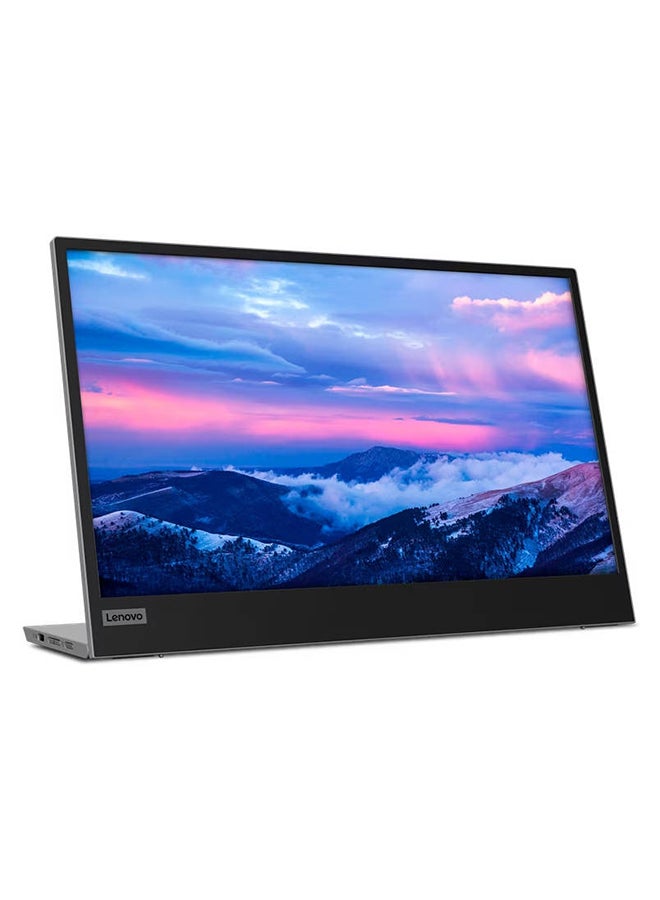Lenovo - L15 15.6" Full HD Mobile Monitor, WLED IPS Panel, 1920x1080 Resolution, 60Hz Refresh Rate, 6ms Response Time, 16.7 Million Colors, Height Adjustable Stand, Anti-Glare, 2 x USB Type-C 3.2 Gen 1 Ports, VESA Mount Compatible, TÜV Rheinland Low Blue Light & Flicker-Free Certification, Kensington Lock Slot, Portable & Lightweight Design, Raven 66E4UAC1WL Black - Image 1
