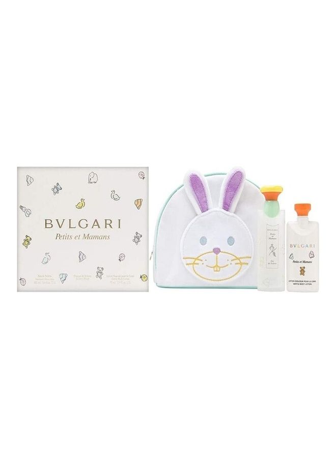 BVLGARI Petits Et Mamans Eau De Toilette Toiletry Pouch Set 100+75ml - Image 1