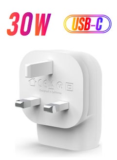 belkin 30W USB C Wall Charger With PPS Power Delivery USB IF Certified PD 3.0 Fast Charging For iPhone 13 White  - Image 1