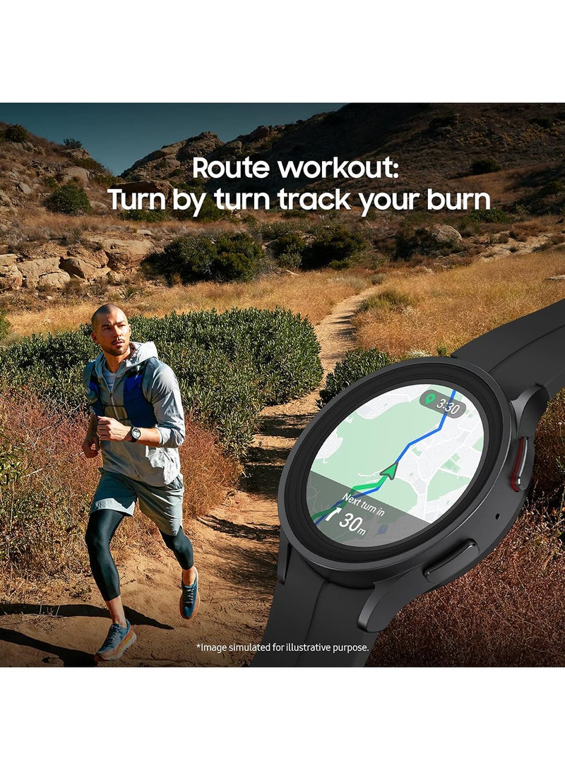 Samsung - Galaxy Watch 5 Pro 45mm Black Titanium - Image 1