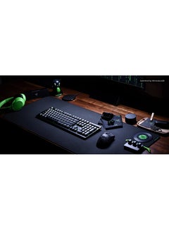 RAZER DeathStalker V2 Pro Wireless Gaming Keyboard: Low-Profile Optical Switches - Linear Red - HyperSpeed Wireless & Bluetooth 5.0-40 Hr Battery - Ultra-Durable Coated Keycaps - Chroma RGB - Black  - Image 2