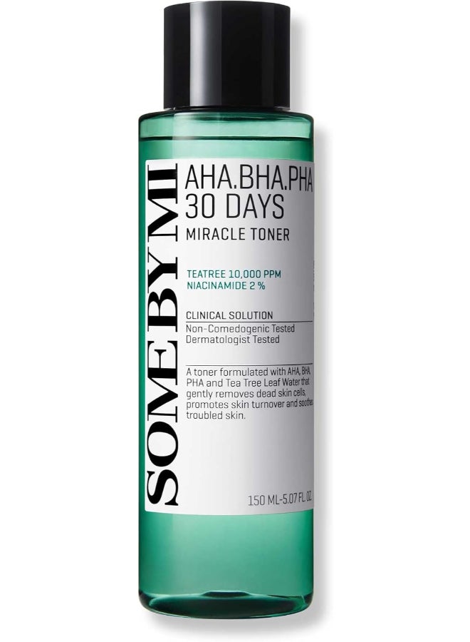 Some by Mi - Aha.Bha.Pha 30 Days Miracle Toner 150Ml Green 150ml - Image 1