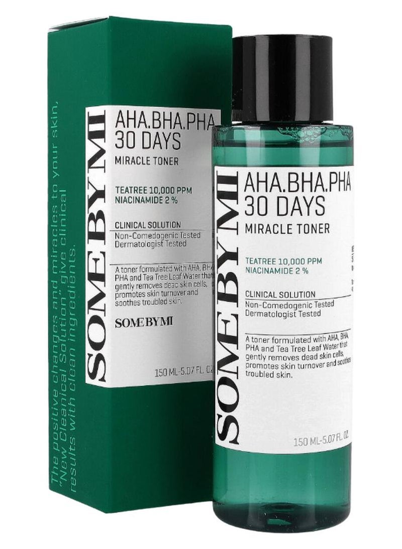 Some by Mi Aha.Bha.Pha 30 Days Miracle Toner 150Ml Green 150ml - Image 1