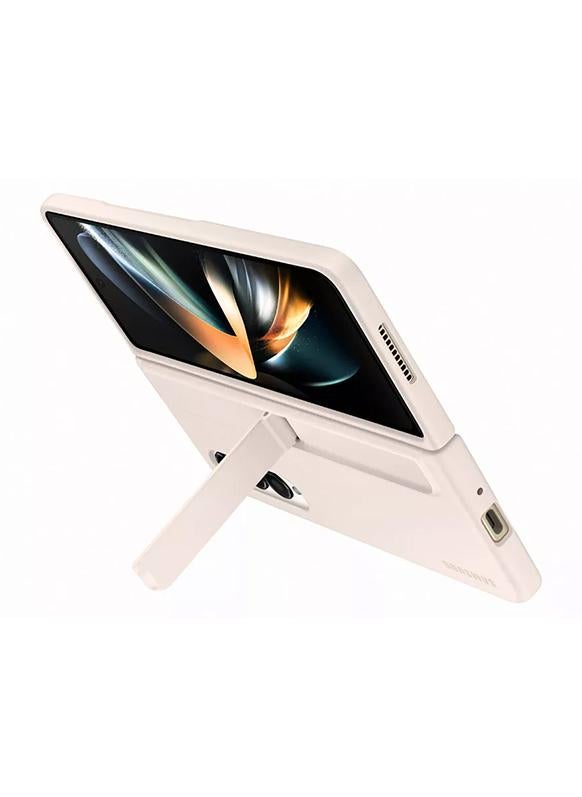 Samsung Fold 4 Standing Cover with Pen Sand - Image 4