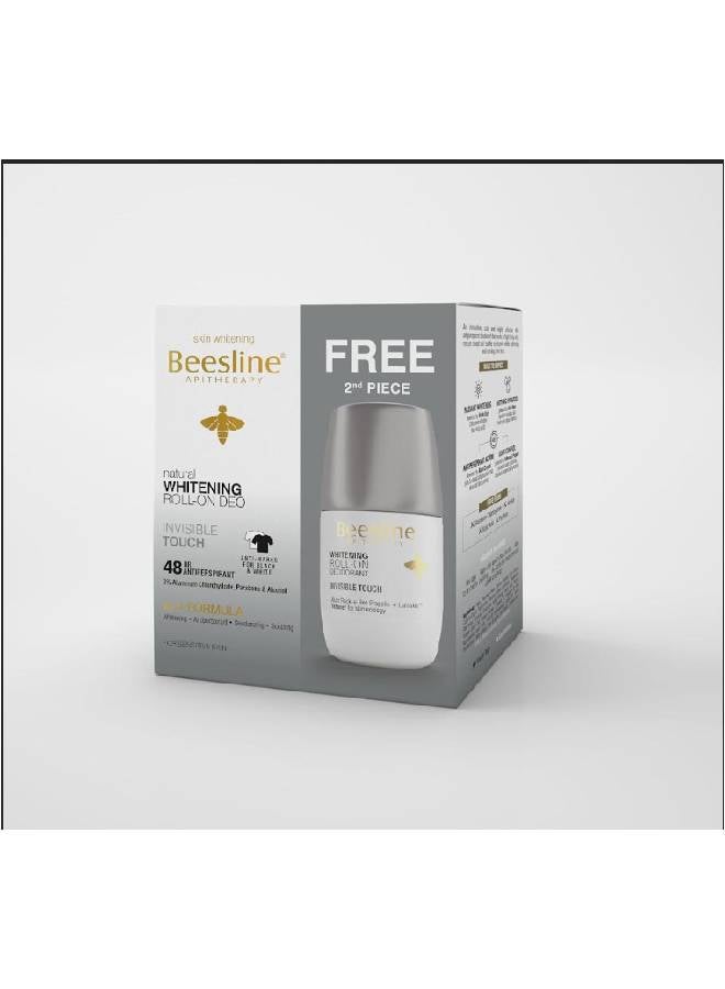 Beesline - 2 Pieces Invisible Touch Whitening Roll-On Deodorant 2x50ml - Image 1
