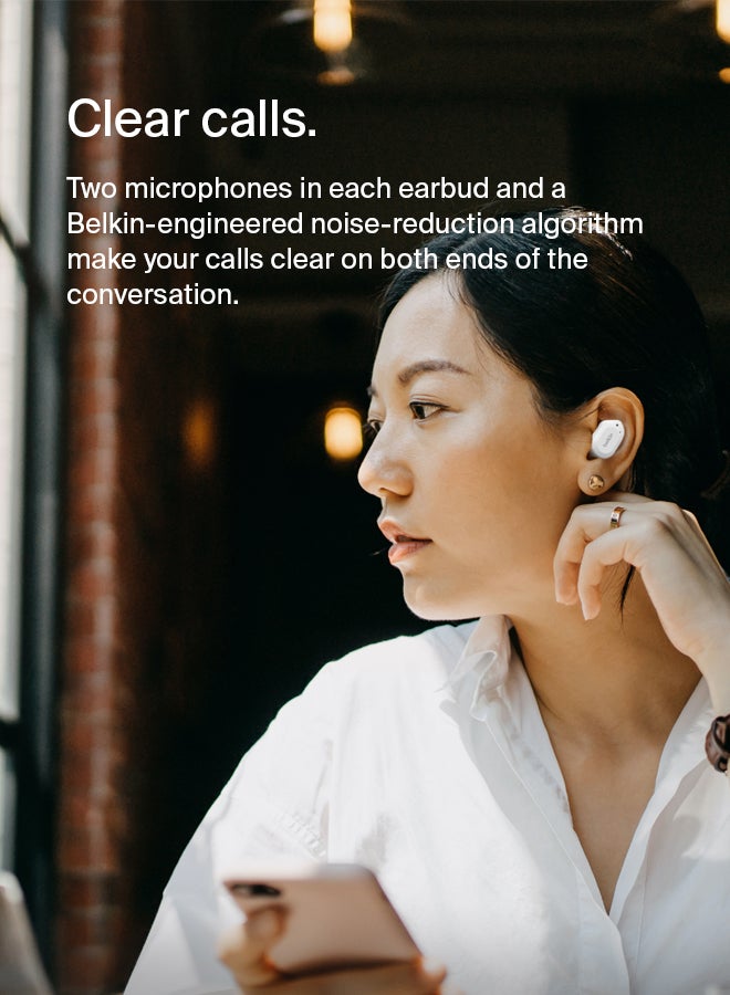 belkin SoundForm Pay True Wireless Earbuds White  - Image 4