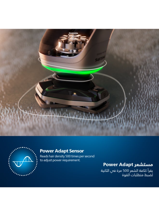 فيليبس - ماكينة الحلاقة S9985/50 من Philips | للاستخدام الرطب والجاف | تقنية SkinIQ الذكية لحلاقة مريحة ودقيقة | رؤوس مرنة، مستشعر حماية الضغط | 60 دقيقة من الاستخدام اللاسلكي، مع حقيبة سفر - Image 1