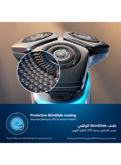 فيليبس ماكينة الحلاقة S9985/50 من Philips | للاستخدام الرطب والجاف | تقنية SkinIQ الذكية لحلاقة مريحة ودقيقة | رؤوس مرنة، مستشعر حماية الضغط | 60 دقيقة من الاستخدام اللاسلكي، مع حقيبة سفر  - Image 3