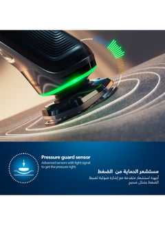 فيليبس ماكينة الحلاقة S9985/50 من Philips | للاستخدام الرطب والجاف | تقنية SkinIQ الذكية لحلاقة مريحة ودقيقة | رؤوس مرنة، مستشعر حماية الضغط | 60 دقيقة من الاستخدام اللاسلكي، مع حقيبة سفر  - Image 5