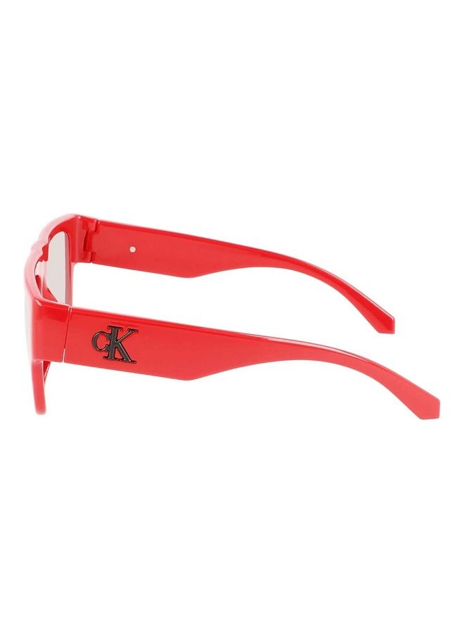 كالفن كلاين جينز نظارة شمسية مستطيلة محقونة بإطار كامل CKJ22636S 5321 (600) أحمر - Image 5
