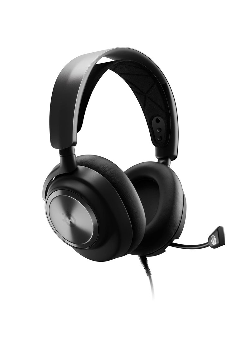 steelseries - Arctis Nova Pro Wired Gaming Headset with GameDAC Gen 2, ClearCast Gen 2 Mic, 40mm Neodymium Drivers, 38 Ohm Impedance, 10-40,000 Hz Frequency Response, Multi-System Connectivity (PC, PS5, PS4, Mac, Switch), Black | 61527 - Image 1