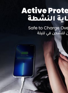 يو جرين كابل آيفون بطول متر واحد [معتمد بشهادة MFi] بمنفذ لايتنينج لشحن آيفون ومتوافق مع آيفون 14 و14 بلس و14 برو و14 برو ماكس وآيفون SE إصدار 2022 و13 برو و13 برو ماكس و13 و13 و13 ميني وآي باد 9 و12 ميني و12 و12 برو و12 برو ماكس لون أبيض  - Image 5