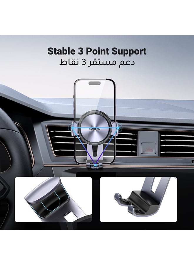 Car Phone Holder, Car Holder for Air Vent with Gravity Auto Lock Car Mobile Holder Adjustable Car Mount Compatible with iPhone 15/14/13/12 Series, Galaxy S22 S21 Z Flip 4 5 space grey - pnsku/N53340793A/45/_/1712550809/3aeee0f8-a96e-4975-b770-3008d5f2fa10