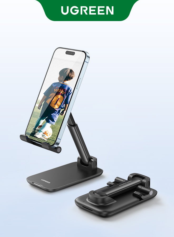 Ugreen iPhone Holder Stand Adjustable Phone Stand Foldable Phone Holder For Desk iPhone Stand For Office For Most Phones iPhone 16/15 Series,Galaxy S24 S23 Series, Xiaomi, HONOR Black - Image 1