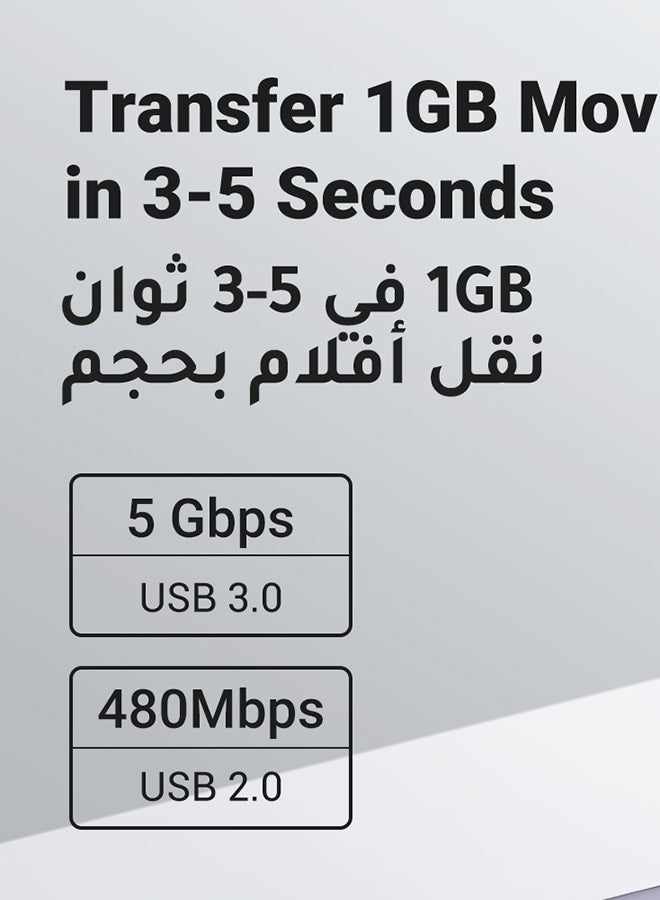 يو جرين - موزع USB C من 9 في 1 4K بتردد 60Hz مزدوج HDMI من تايب سي مع HDMI مزدوج وشحن PD و2 USB3.0 وUSB 2.0 وقارئ بطاقات SD/TF وRJ45 ايثرنت لماك بوك برو/اير وديل واتش بي والمزيد - Image 1