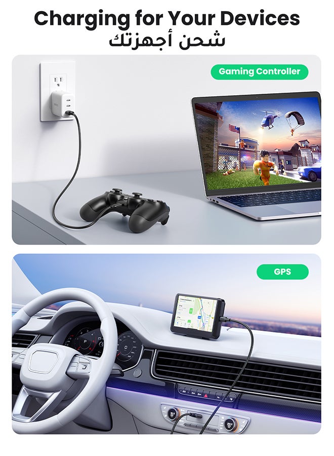 يو جرين - كابل USB صغير من USB 2.0 Type A إلى ميني B لكاميرا جو برو هيرو 3 بلس، وكاميرا هيرو بدقة عالية الوضوح، وأذرع تحكم بلايستيشن 3، والهواتف الخلوية، ومشغلات MP3، وكاميرات لوحة العدادات، والكاميرات الرقمية، وجهاز استقبال نظام تحديد المواقع لون أسود - Image 1