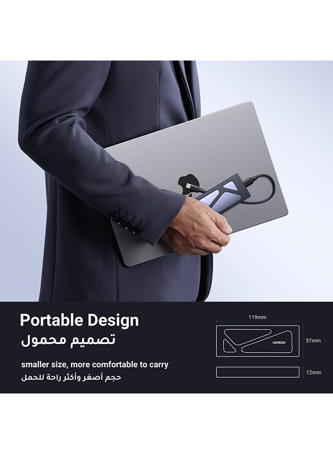 محول وحافظة محرك أقراص SSD بواجهة M.2 NVMe مع منفذ USB C 3.2 الجيل الثاني بسرعة 10 جيجابت في الثانية، قارئ بواجهة NVMe وبتصميم حافظة خارجية من دون استخدام أدوات يدعم مفاتيح M و B&M ومحركات أقراص SSD مقاس 2230/ 2242/ 2260/ 2280، متوافق مع منفذ ثاندربلوت 3 2 TB - pnsku/N53340835A/45/_/1698748445/d3251c2f-59b2-4f5b-a51d-e34c9cd013b3