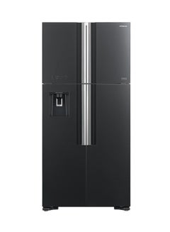 HITACHI 4-Door Side by Side French Refrigerator 14Cu.ft, Freezer 5.1Cu.ft, 550 L, R-W660PS7 GGR Black  - Image 1