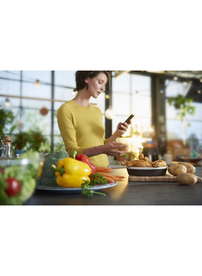 Philips - Airfryer XXL Accessories - Party Master Kit: 1 Food Separator + 1 Double Layer Accessory + 1 Recipe Booklet, Dishwasher Safe Parts - HD9950/01 HD9950/01 Silver - Image 1