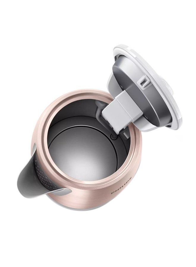 فيليبس غلاية معدنية - قاعدة دوارة 360°، 1.7 L 2200 W HD9350/96 ذهبي وردي - Image 3