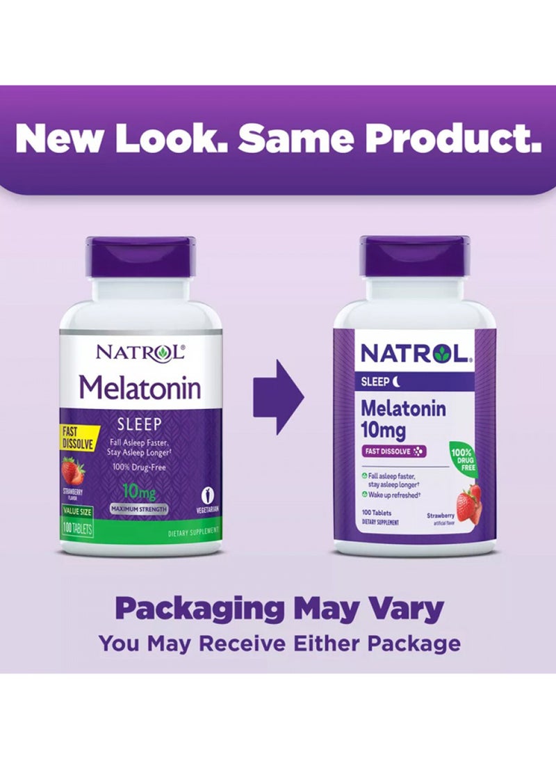 Melatonin Fast Dissolve Maximum Strength Citrus 60 Tablets