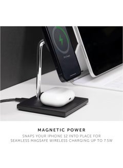 Native Union Snap Magnetic 2-In-1 Wireless Charger Grey  - Image 3