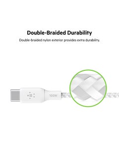 بيلكين كابل USB-C 2.0 مجدول 100 واط بطول 2 متر  - Image 4