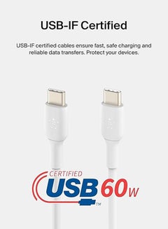 belkin Boost Charge USB-C To C Cable 1M White  - Image 3