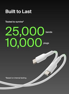 belkin Boost Charge USB-C To C Cable 1M White  - Image 4