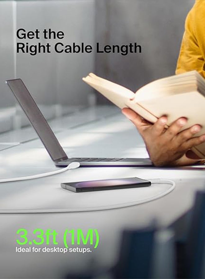 belkin - Boost Charge USB-C To C Cable 1M White - Image 1