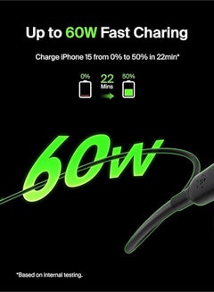 belkin BoostCharge USB-C to USB-C fast charger cable, USB type C charger cable fast charging for iPhone 16, 15, Samsung Galaxy S24, S23, Pixel, iPad, MacBook, Nintendo Switch and more - 1m, Black Black  - Image 2